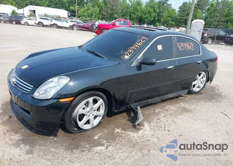 2003 Infiniti G35 Luxury Leather z USA, uszkodzony, nr VIN JNKCV51E63M311157
